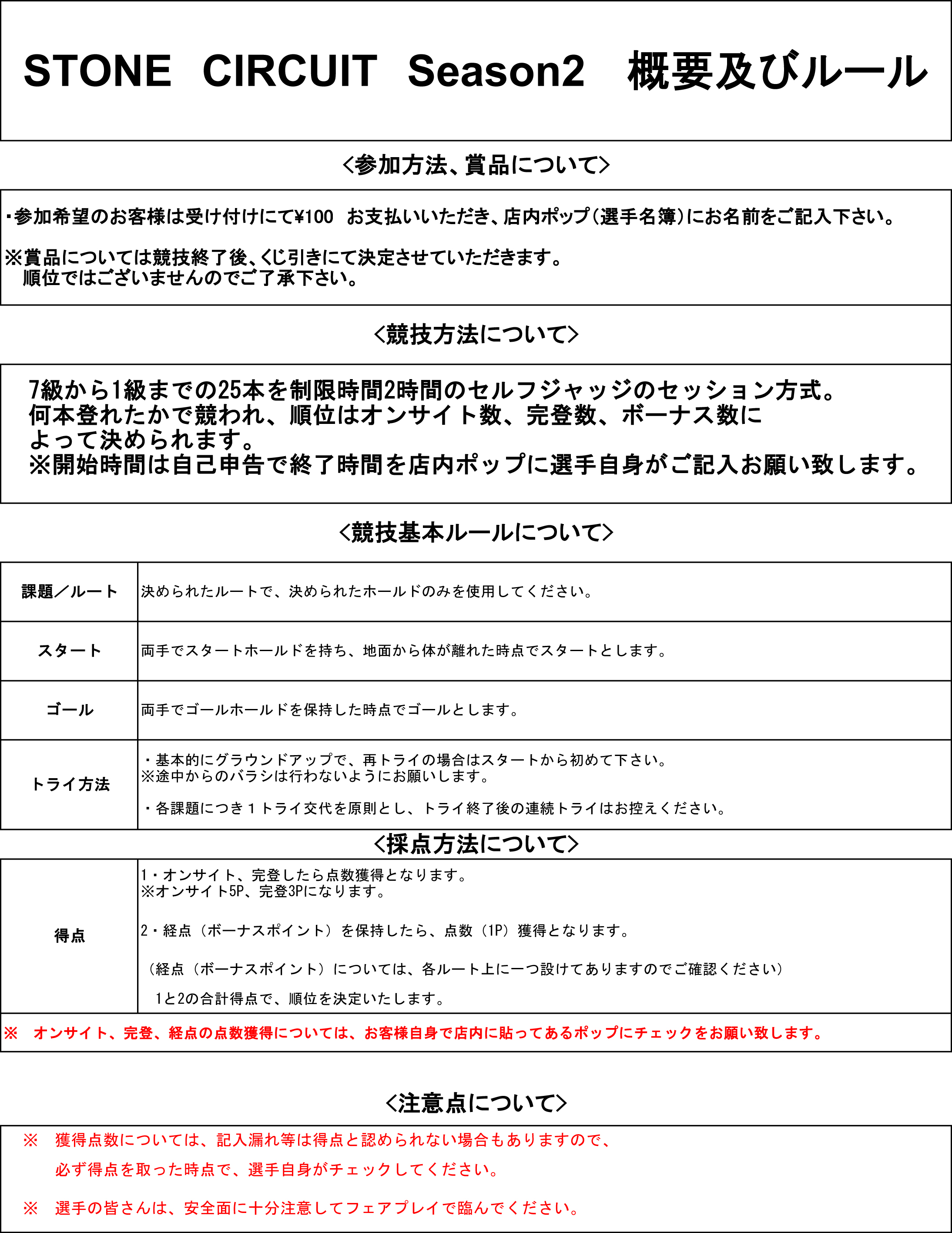 ルールブック 改